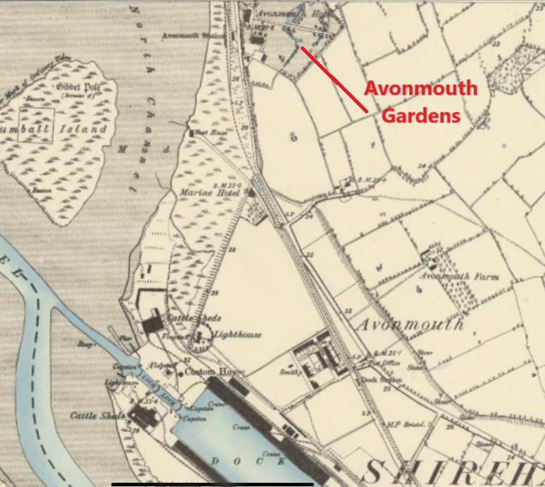 Bristol - Avonmouth Gardens : Map credit National Library of Scotland